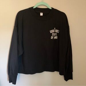 Old Navy Cropped good vibes state of mind sweatshirt